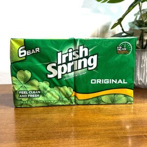Irish Spring Original Deodorant Soap 6 Bars 3.7 oz